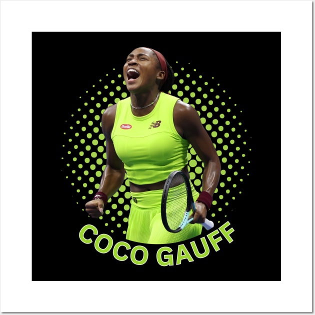 Coco Gauff Tennis Player Wall Art by Danemilin